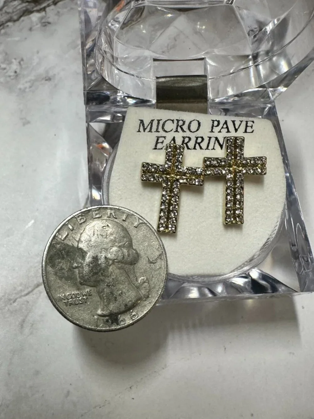 Fashion Jewelry cross stud